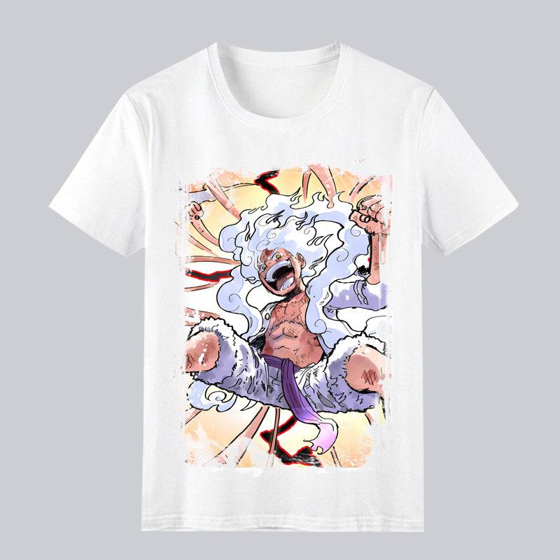 One Piece Printed T-shirt in The Shape of The Sun God Comfortable Cotton Parent-child Outfit