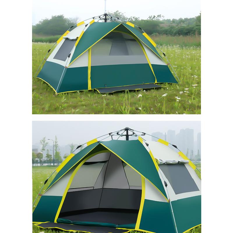 Barraca Totalmente Automática para 2-3 Pessoas/3-4 Pessoas À Prova de Chuva À Prova de Vento Toldo Sombreamento Praia Camping Caminhadas Barraca Camping Viagem Barraca Familiar Azul/Verde