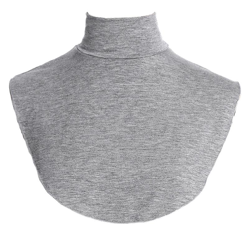 1 Stück Rollkragen Damen Nackenwärmer Halbtop Modal Abnehmbar Einfarbig Hoher Halsüberzug Falscher Kragen