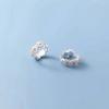 New 925 Sterling Silver Daisy Earrings Charm Distinctive Geometric Shape Women Earrings Birthday Gift Exquisite Jewelry