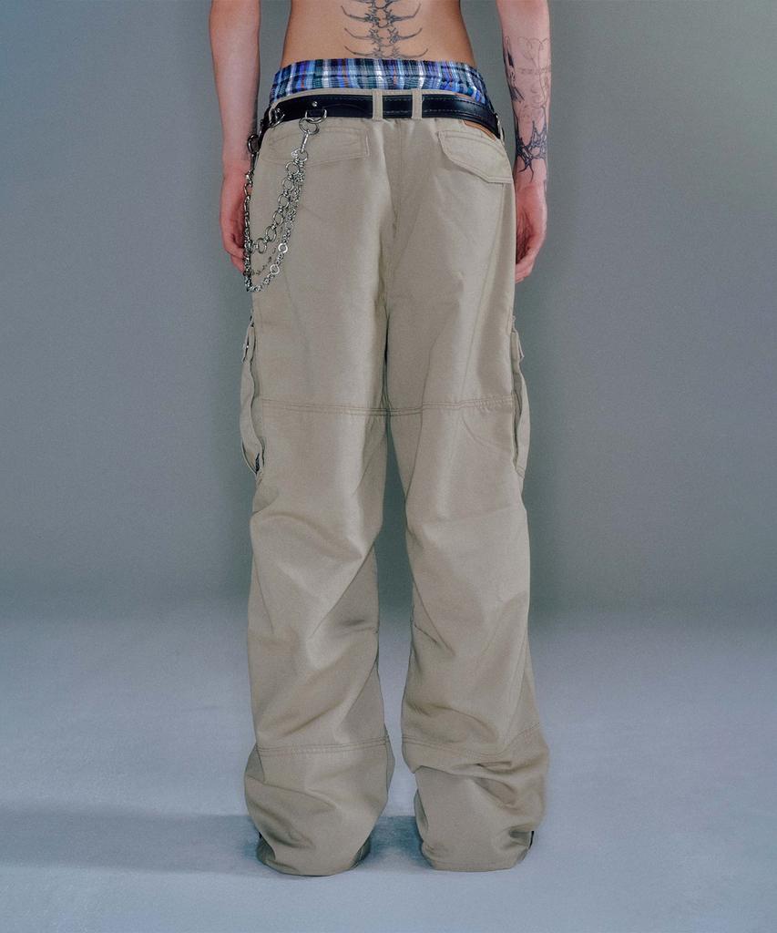 Beikeonteuakaibeu Wayen Military Cargo Pants (Beige)