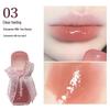 Daimanpu Clear Oxygen Mirror Lip Glaze: Watery Glass Jelly Lips in Milk Tea Shade Lip Gloss