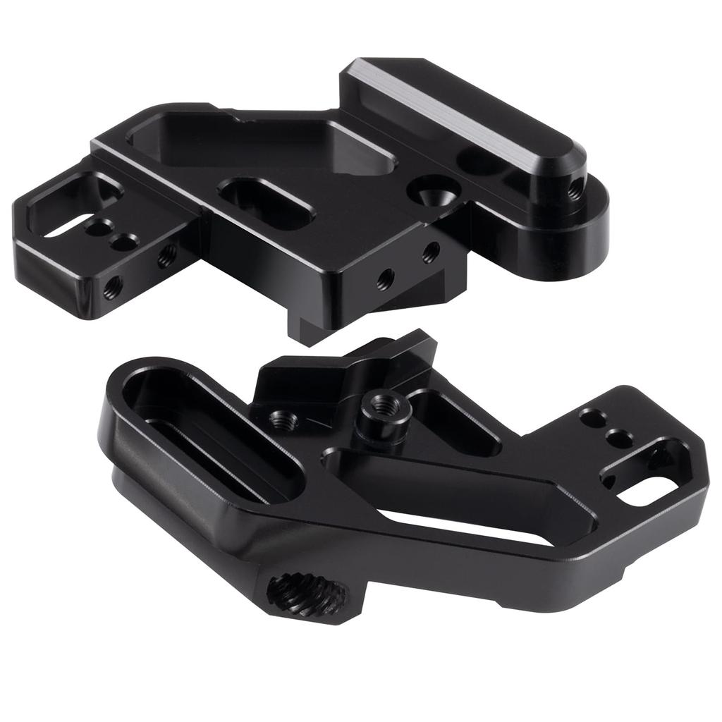 RCMAZO RC Aluminum Rear Axle Holder Suspension Mount Hanger (with Built-in Spring) for Tamiya RC 57409 58347 Lunchbox Chassis Replacement Upgrade