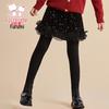 Fulomi Girls' Fleece-Lined Sequin Skirt-Leggings