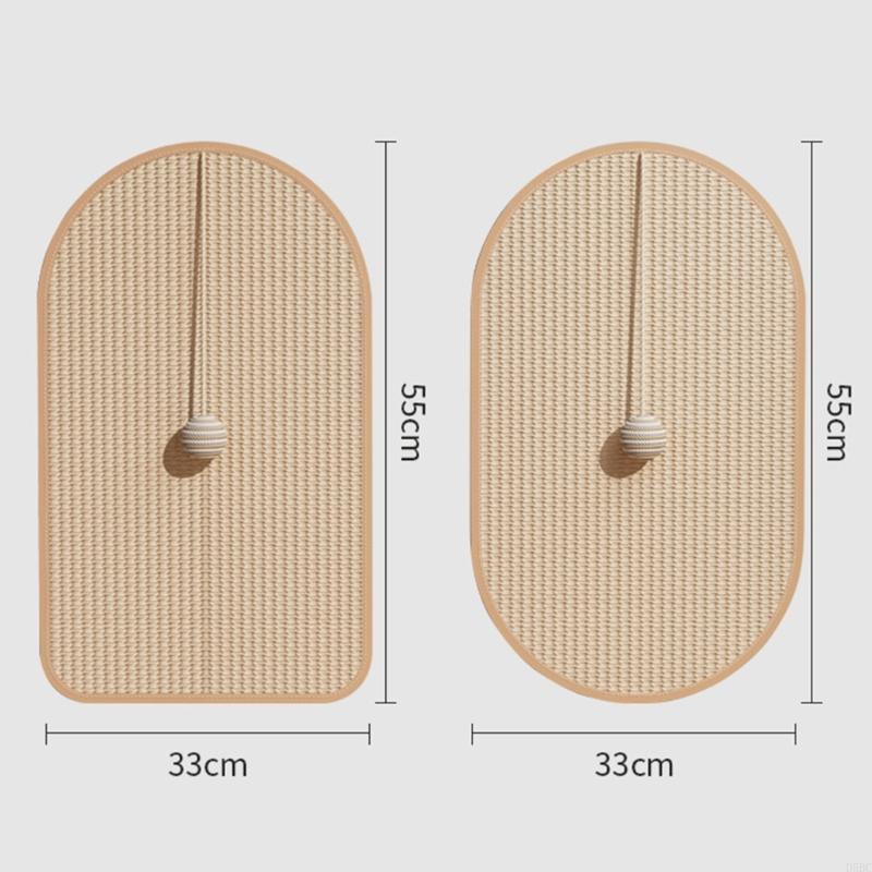 Multipurpose Sisal Cats Scratch Mat Claw Grinding Board Pad With No Shedding Design For Active Cats Pet Accessories