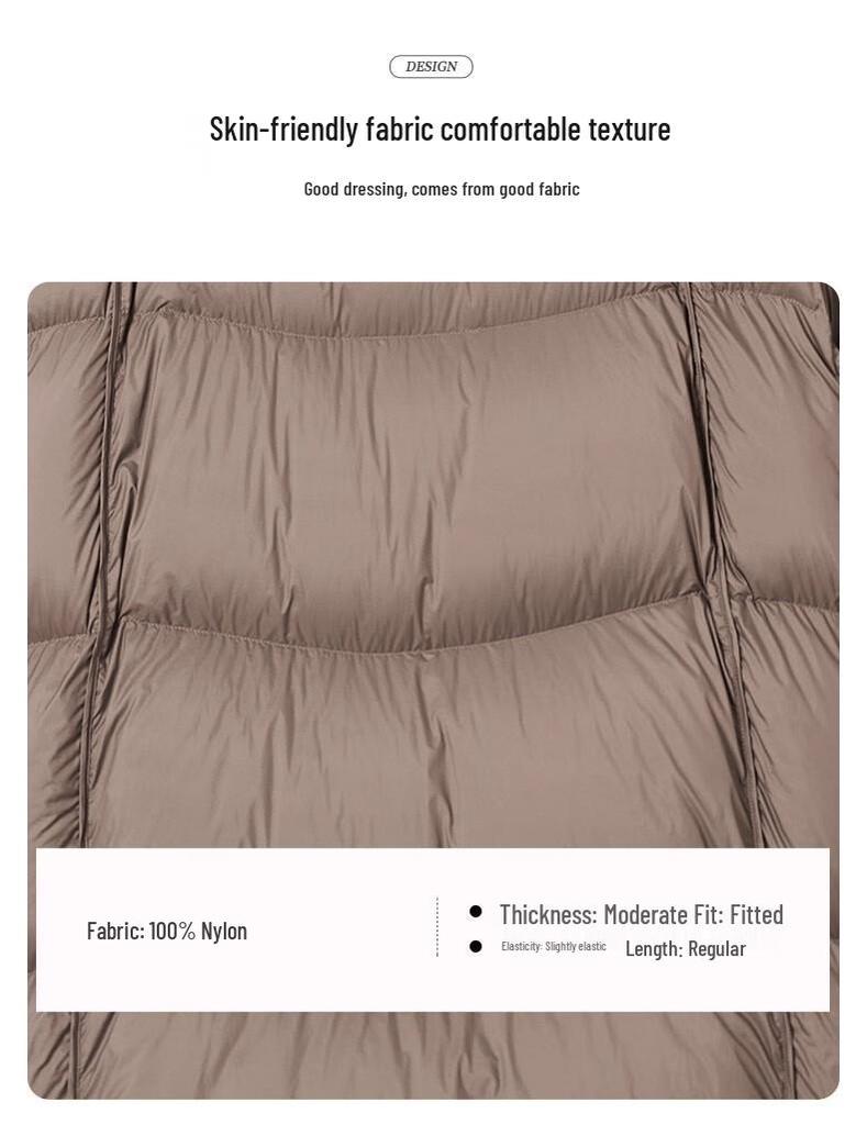 Sweet Basil Women's Stand-Collar Mid-Length Goose Down Jacket