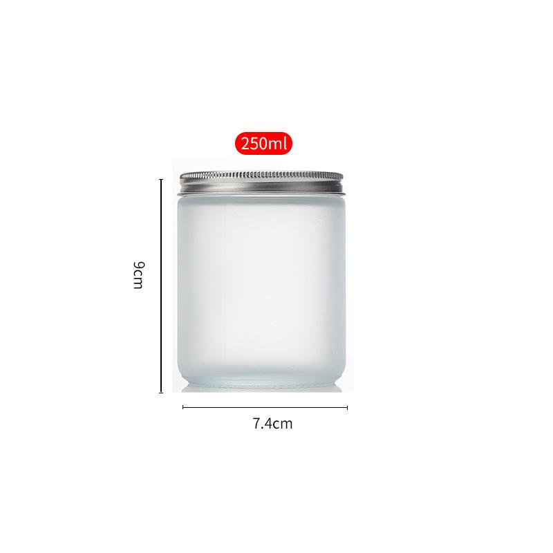 Amber Glass Candle Holder Jar