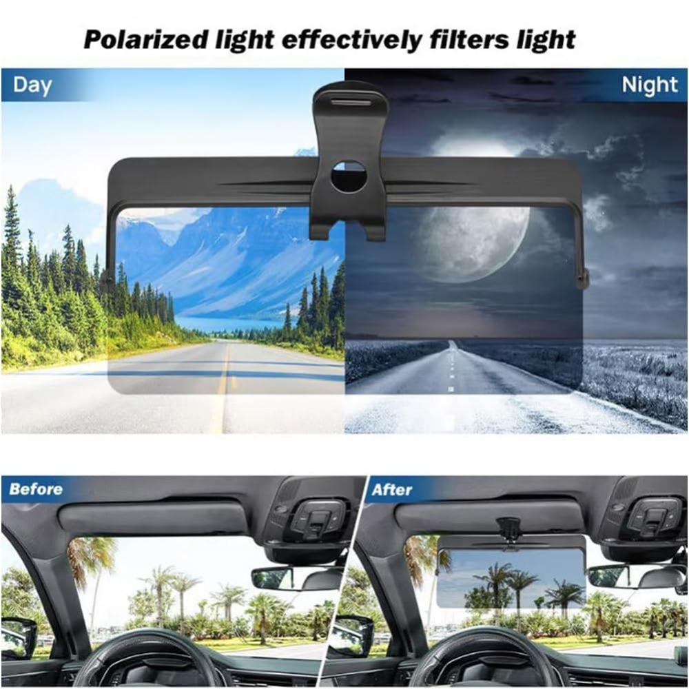 Universal Car Sun Visor Snow Blindness UV Rays Anti-Glare Extender Clip On Sun Visor Sunshade Protection Clip Durable Protect