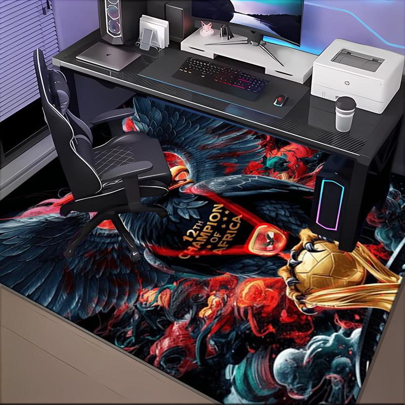 Ahly Football club Printed Office Carpet Chair Cushion Entryway Rug, Rugs for Living Room, Bedroom Christmas gifts