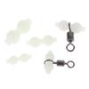 50Pcs Luminous Gourd Bead Fishing Swivel Connector Anti Tangle Tackle Accessories For Saltwater Freshwater Angling Supplies