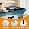Halloween Printed Stretch Tablecloth Milk Fabric Outdoor Party Decor