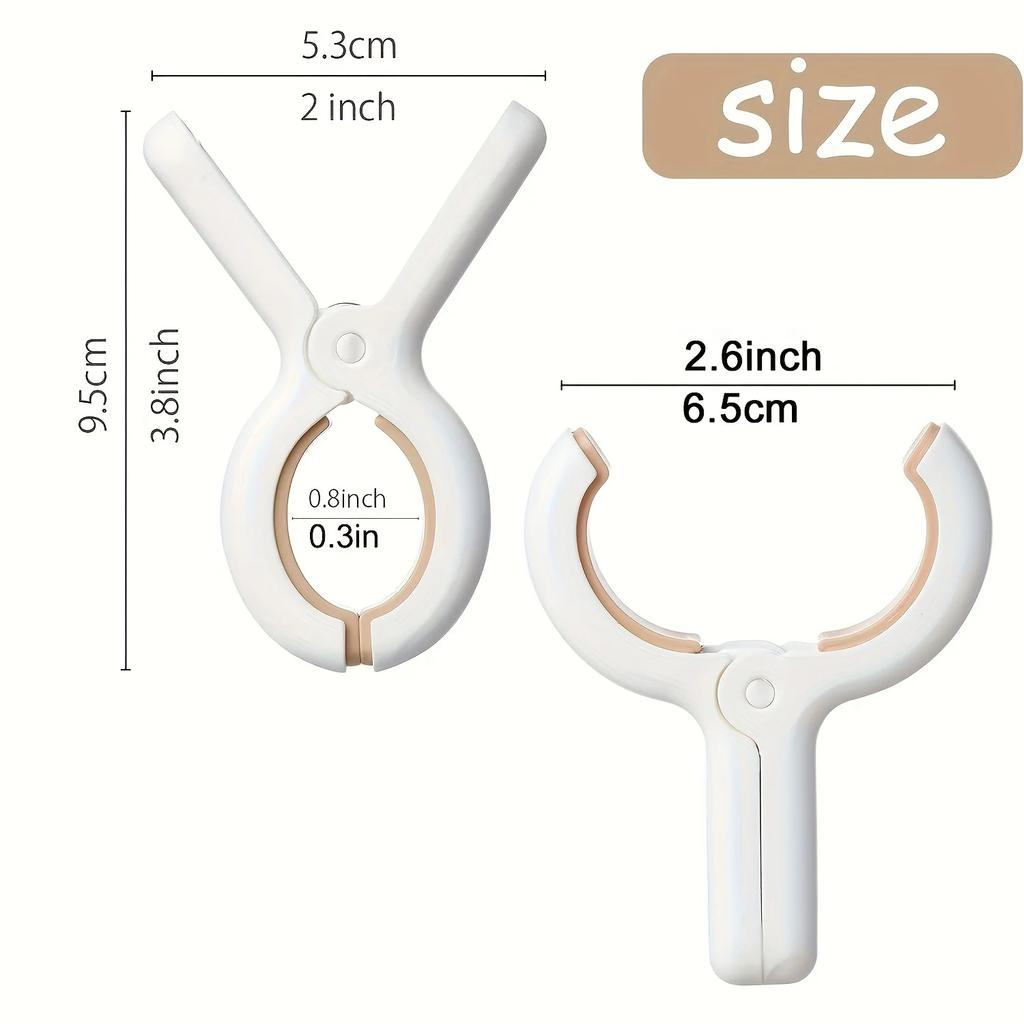 16pcs Beach Towel Clips, Heavy-duty Plastic Clothes Clips, Blanket Drying Clips, Windproof Clothes Clips, Household Items