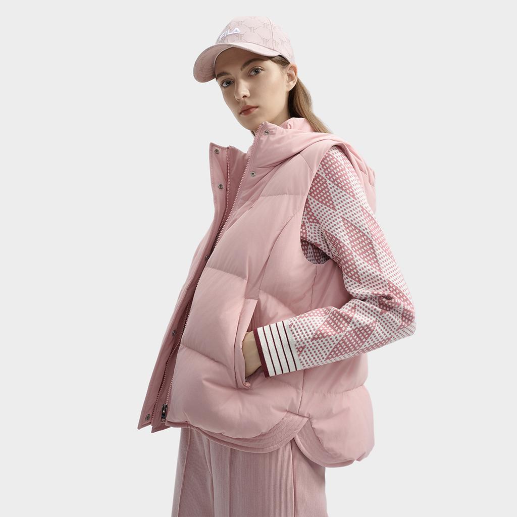 New FILA Vest Women's Graceful Pink F11W443901FPK