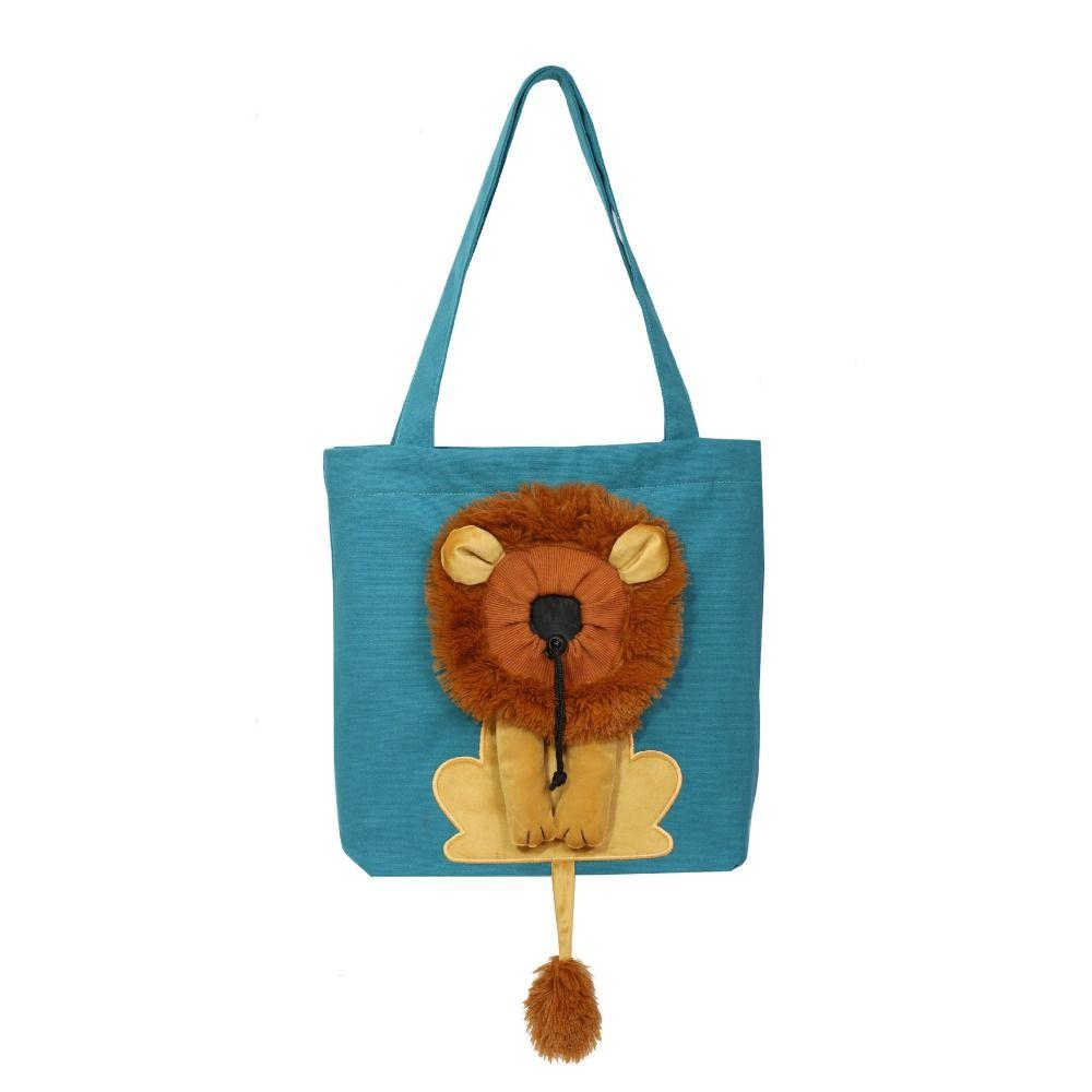 

Дизайн Дышащий для прогулок на открытом воздухе Сумка-переноска для питомца Сумка через плечо для питомца Сумка-тоут для собак Сумка-сумочка для кошек синий