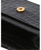 Athe Vanessabruno Black Croc Embossed Business Card Holder Aaho6F354Bk