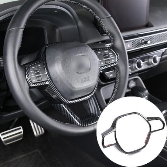 Fit For Honda Civic ABS Interior Steering Wheel Frame Cover Frame Trim