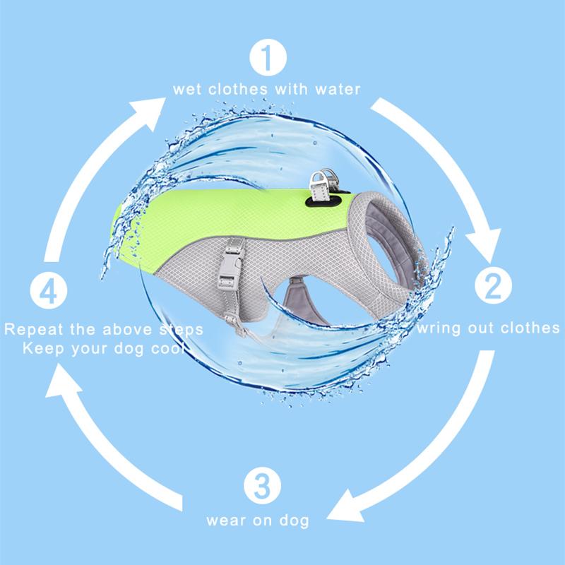Sommer Hundekühlung Weste Hitzebeständig Kühle Hunde Kleidung Atmungsaktiv Sonnenschutz Kleidung Für Kleine Große Hunde Outdoor Spaziergang