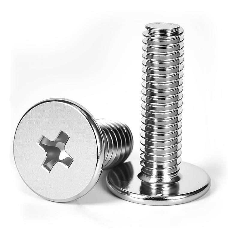 Nickel-Plated Carbon Steel Phillips Pan Head & CM Flat Head Machine Screws M2-M8