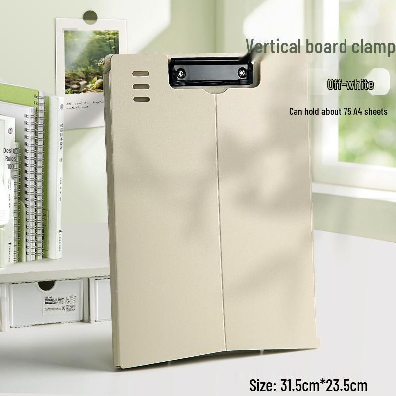 

Sturdy A4 Vertical Clipboard for Students & Meetings off білий колір