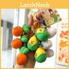 Charming Squeaky Veggie Keychain Cartoon Bag Decoration Silicone Material Gift