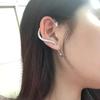 Orecchini a clip geometrici a forma di morso di serpente europei e americani Gioielli da donna Orecchini animali Punk Cartilagine Orecchini in lega