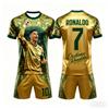 2026 Sommer Neu # 7 Ronaldo Fußball Ärmellose Shorts T-Shirt und Kurze Hose Set Atmungsaktiv Bequem und Weich Unisex Familie Kinder T-Shirts