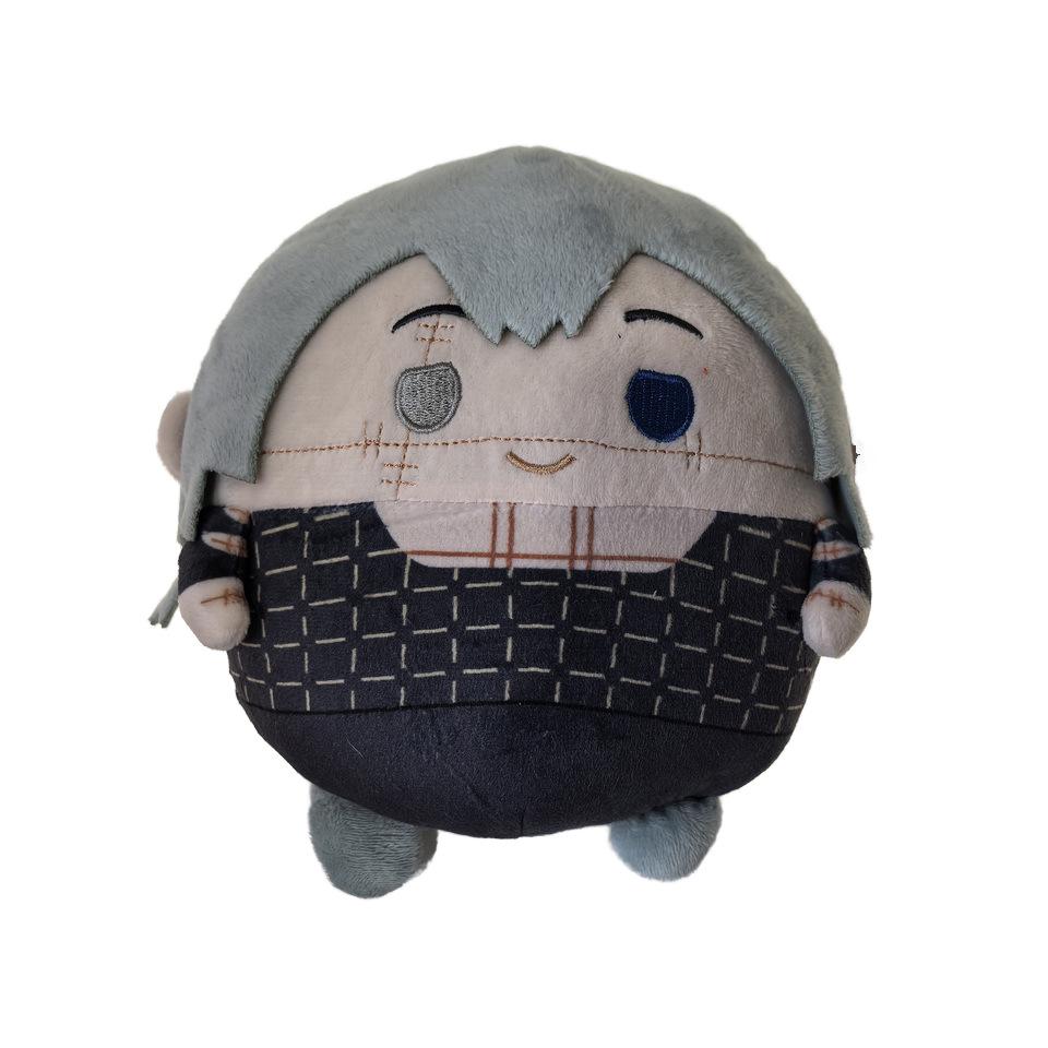 Anime Creative Q Version Jujutsu Kaisen Plush Dolls: Gojo Satoru, Yuji Itadori, Megumi Fushiguro.