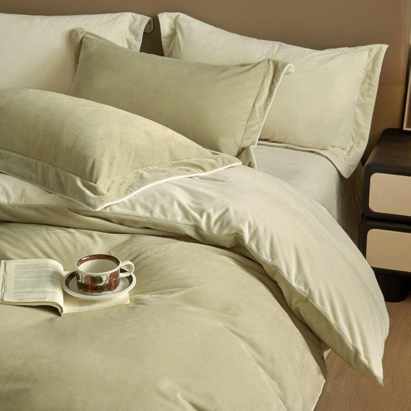 Winter and Autumn Bedding - Milk Fiber Quilt Set for Four Pieces