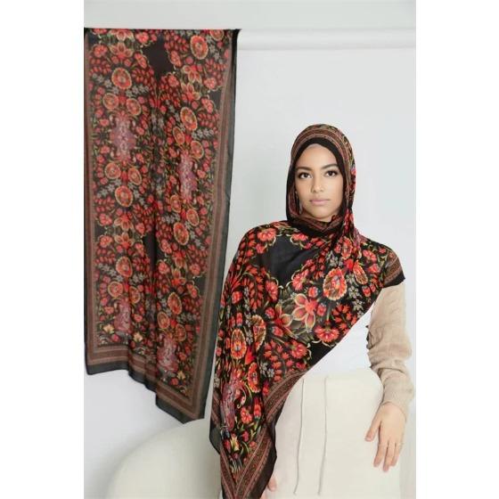 Fashionable Women'S Long Headscarf Watercolor Tie-Dye Cotton Scarf Elegant Clothing Accessories Dress Shawl Headscarf Casual