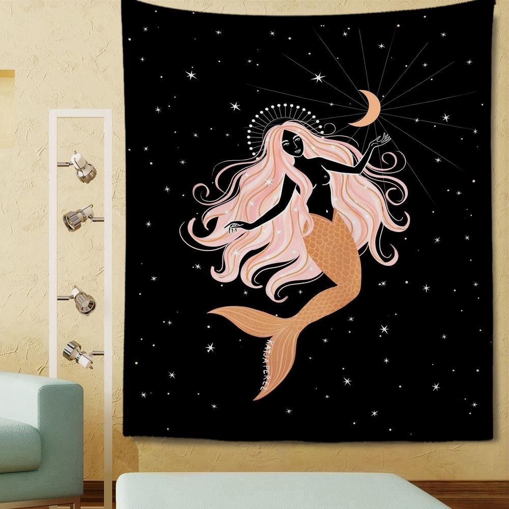 Indian girl tapestry mandala bohemian decoration lace hippie witchcraft divination custom your pattern
