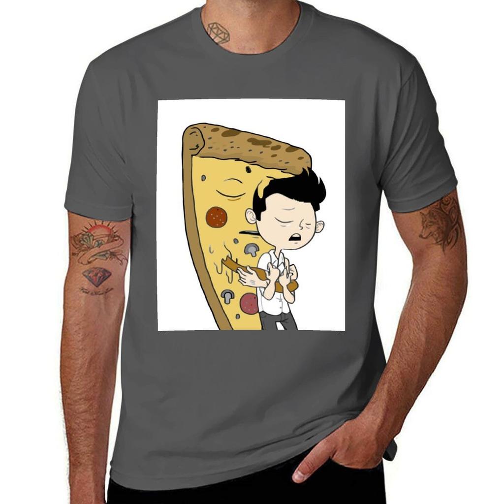 Pizza Never Let Me Go Tshirt Comfortable Workout Short Sleeve Shirt