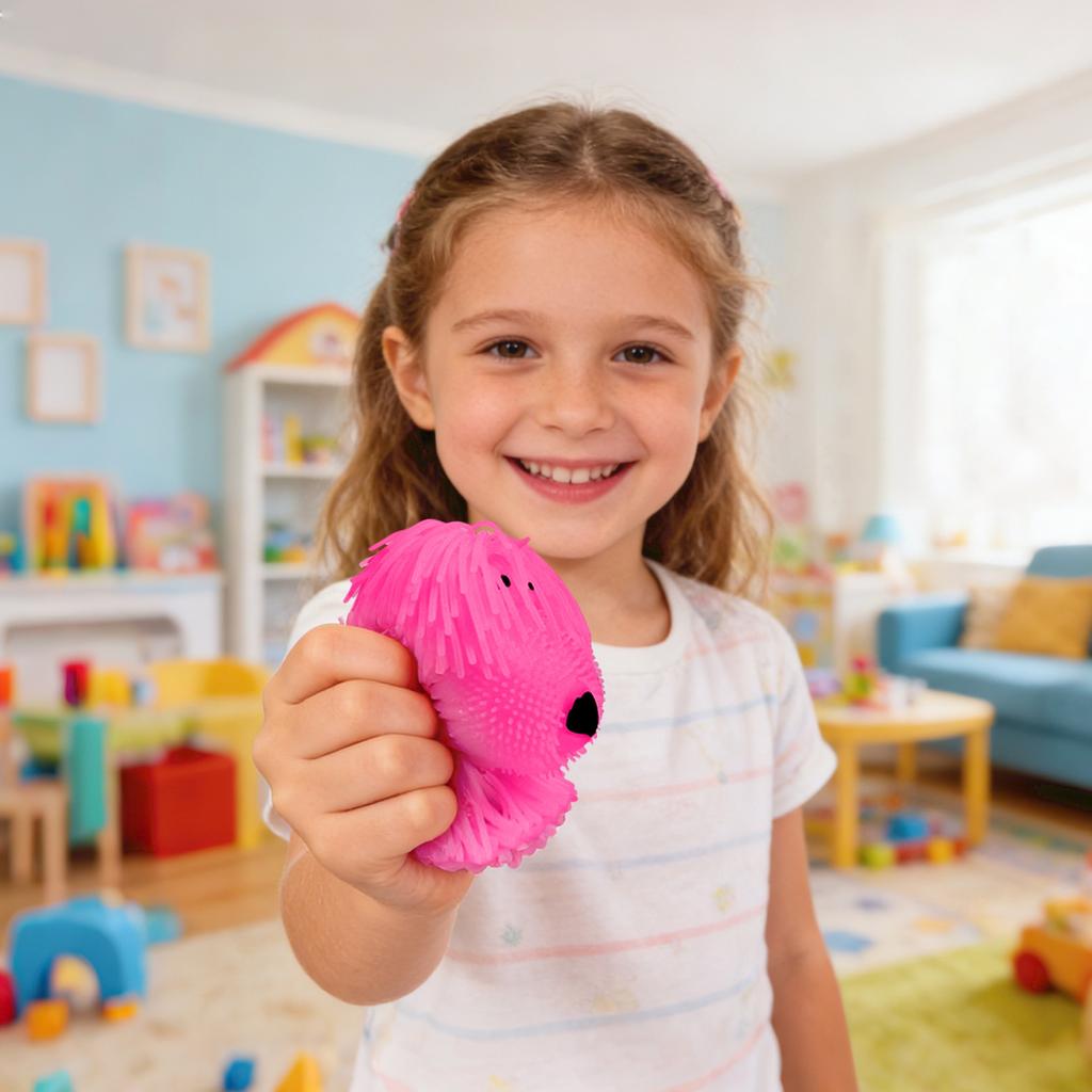 Long-Haired Dog Slow- Toy For Stress Relief, Suitable As A Children's Gift. Four Colors, One Color Randomly.