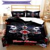 3PC Custom Name Gothic Cross Wings Bedding Set Duvet Cover Closure Includes 1 Duvet Cover & 2 Pillowcases for Bedroom
