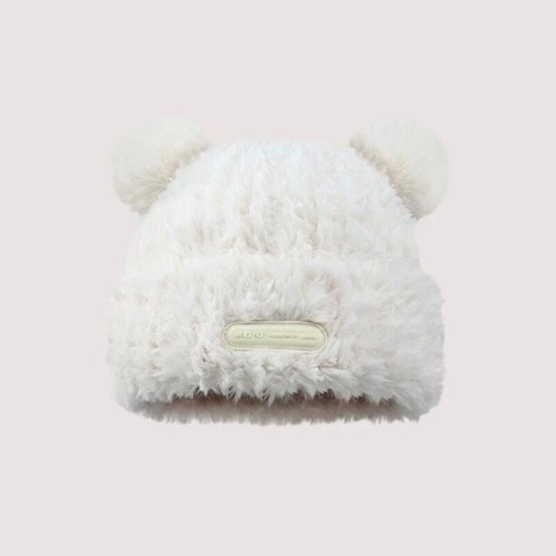 Women's Winter Teddy Bear Ears Cute Beanie