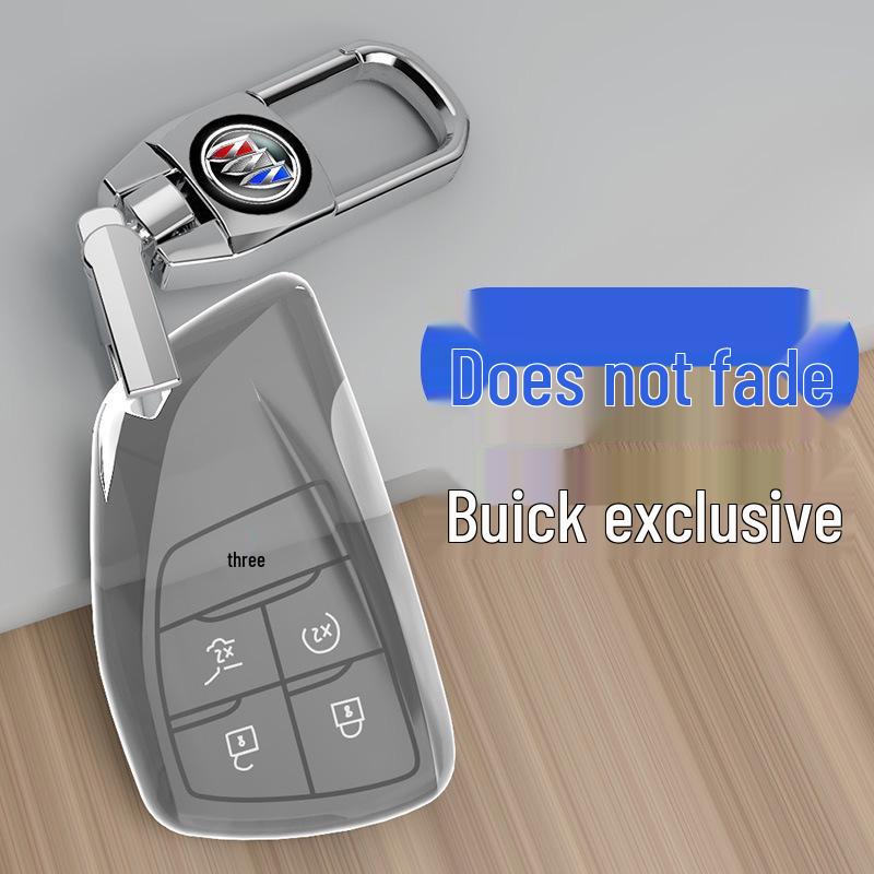 Transparent Full-Wrap Key Case for Buick Envision/Regal/Verano/Lacrosse/GL8