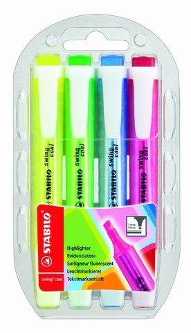Stabilo Swing Cool Highlighter - 4 Pack
