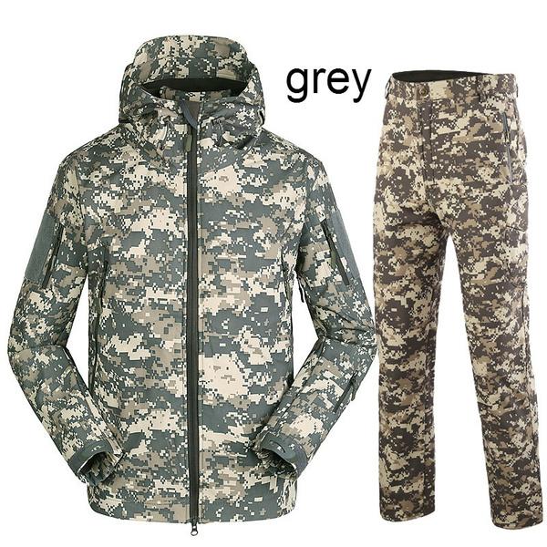 Neue TAD Taktische Soft Shell Jacke + Hose Camouflage Outdoor Männer Armee Sport Jagd Camping Wasserdichte Windjacke Set S