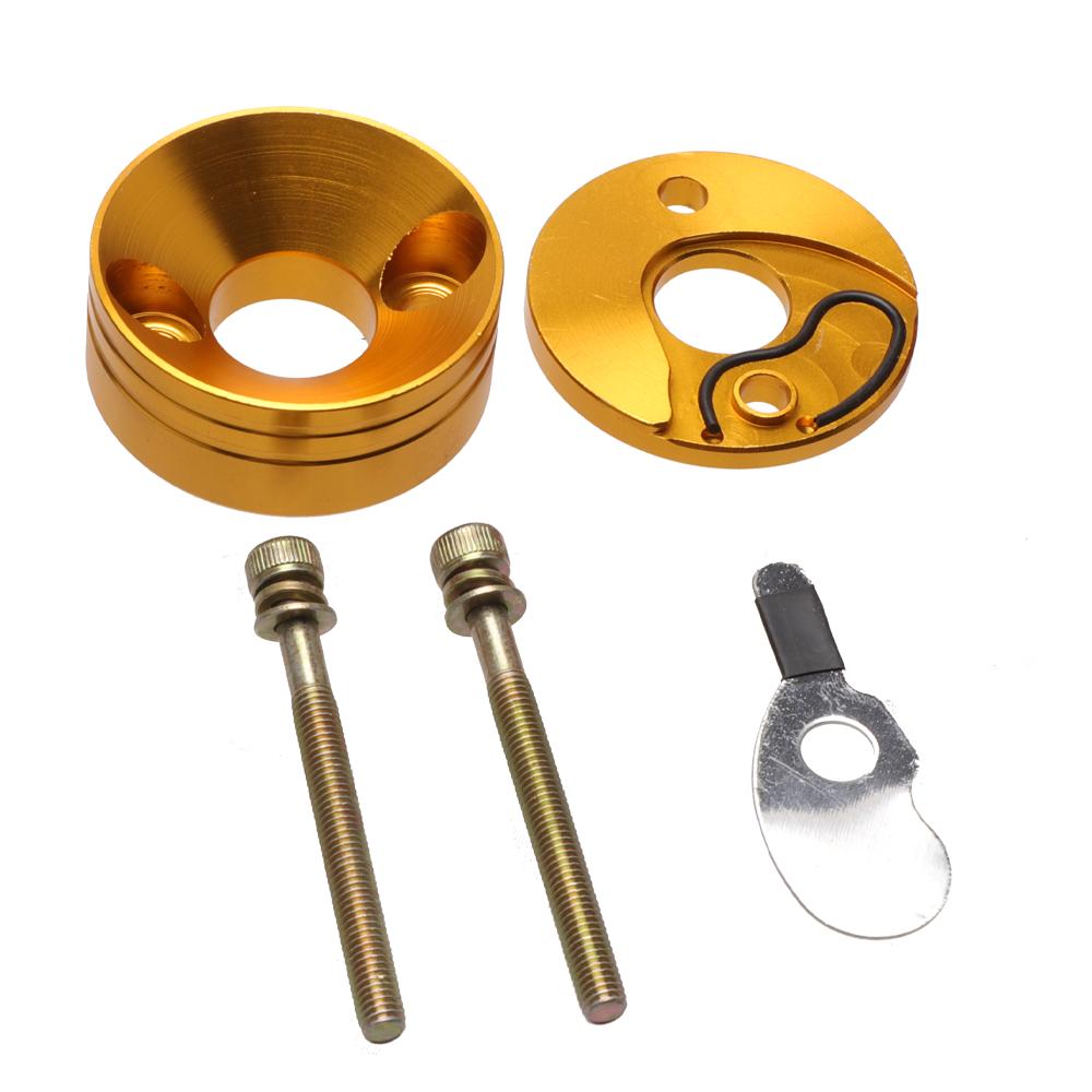 15mm 40-5 Luftfilter-Adapterplatten-Kit Passend für 2-Takt 43cc 47cc 49cc Rasentrimmer, Stand-Up-Scooter, Pitbike-Mini-Bike