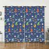 Curtain Cartoon Dinosaur Illustration Curtain Digital Printing Blackout Curtain No Punching