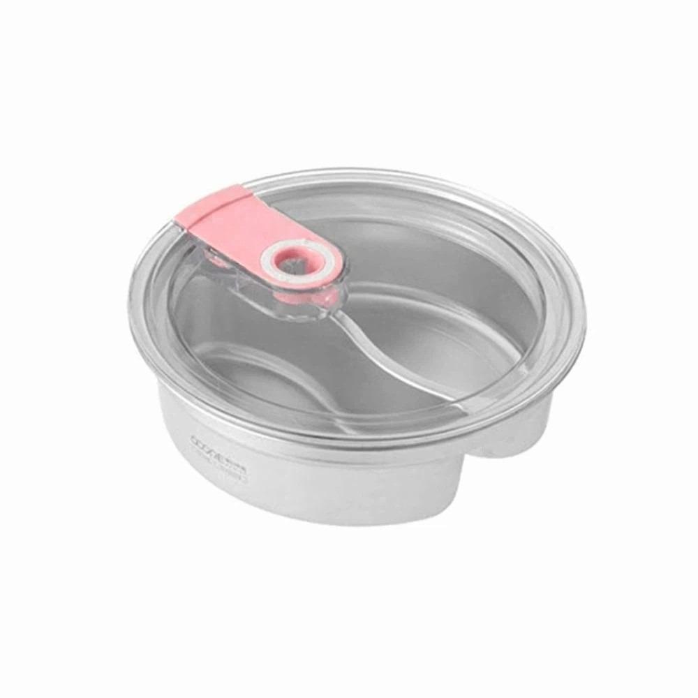 304 Stainless Steel Sealed Food Container Large Capacity Travel Food Tray Student Meal 16x5.5cm