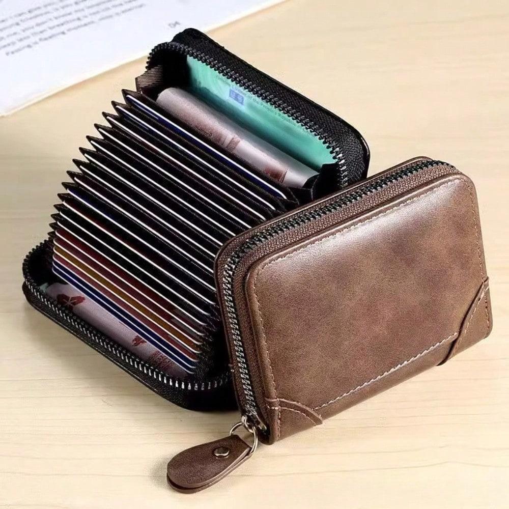 Anti-degaussing male business card bag Anti-degaussing multi-card ID card holder Driver's license Small female card holder Large capacity wallet