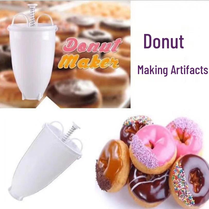 DIY Donut Maker Set: Milk Squeezer & Baking Molds