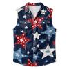 Men's Workwear Lapel Button-Down Vest Shirt - Lightweight Sleeveless Top