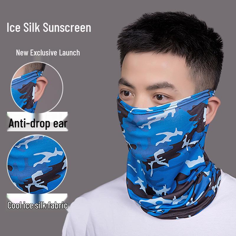 Sommer Eis Seide Nackenwärmer Stirnband für Radfahren und Outdoor-Sport