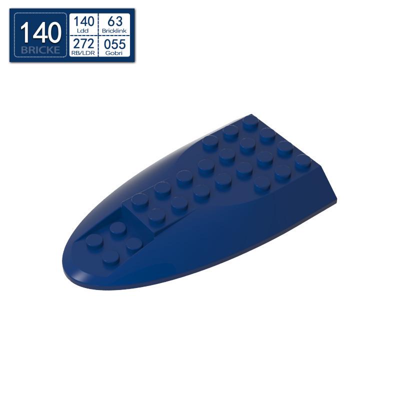 BRICKE 87615 6x10 Flugzeug Boot Keil - Lego-kompatible MOC Bausteine