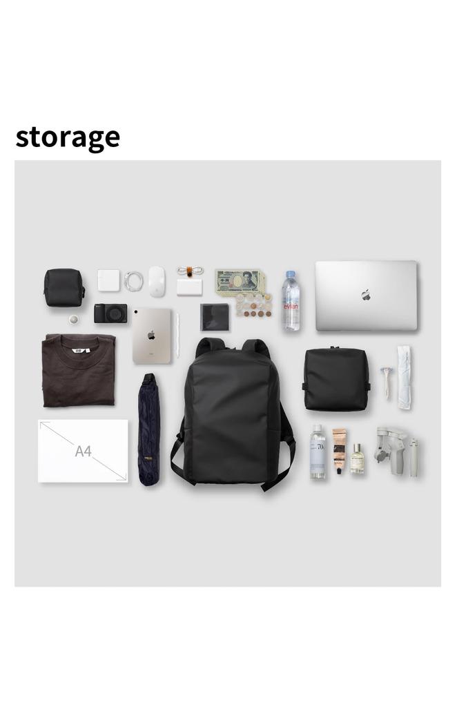 Aso Bose TOFTSACK 2 Backpack, Unisex Business Backpack with Gadget and iPad Storage, Black, TF-V300