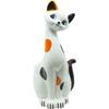 Sun Art Cute Cat Toilet Brush Holder Calico Cat SAN3305 (with Brush)