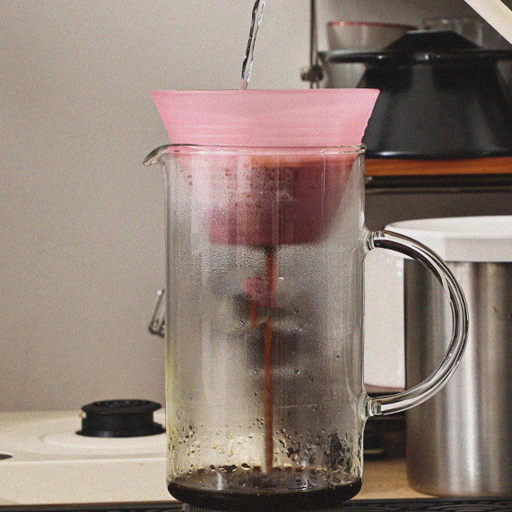 Pour Over Coffee Brewing Filter Pour Over Coffee Dripper Food Grade PP Flat Bottom Coffee Brewing Filter for Home Restaurant