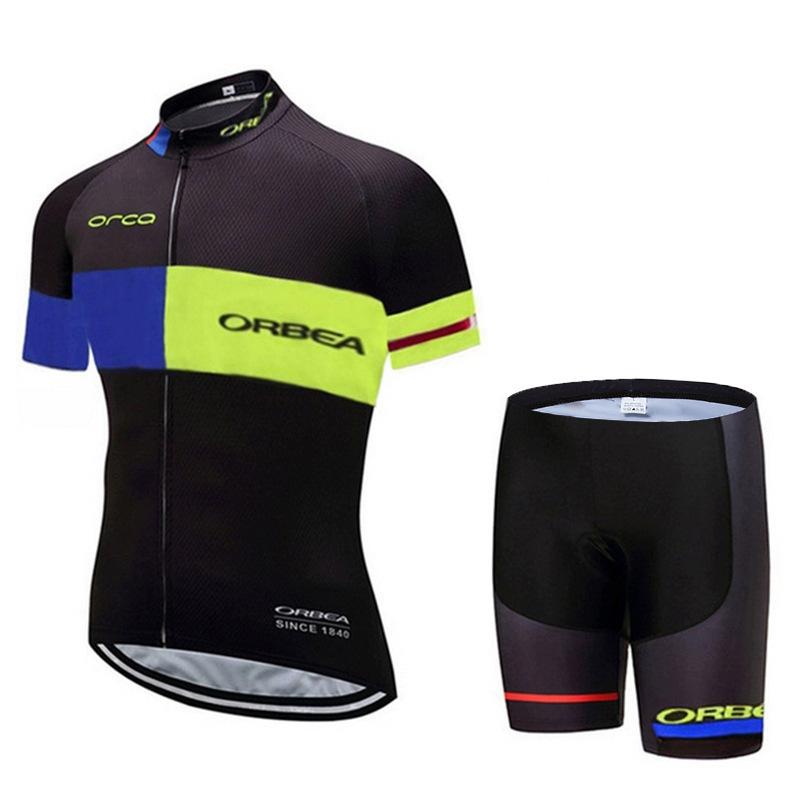 Summer Short Sleeve Set Tour De France ORBEA Team Cycling Suit Sports Roller Skating Suit Bicycle Outdoor Riding