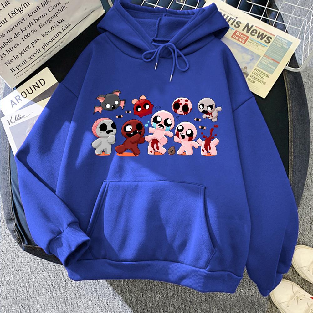 The Binding of Isaac Cartoon Hoodies Anime Clothes Cute Men/women Cartoon Sweatshirts Autumn Winter Fleece Warm Pullovers
